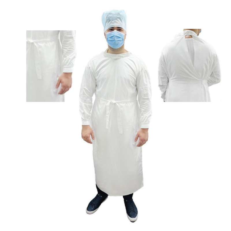 Халат хірургічний,комірець стійка,з запахом, зав’язки,нестерильний.б/в,ТМ"АХІЛЛ"